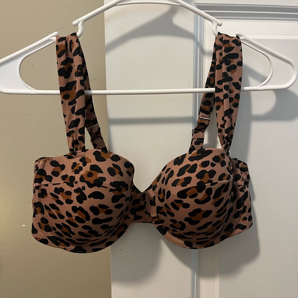 Cheetah print bikini top